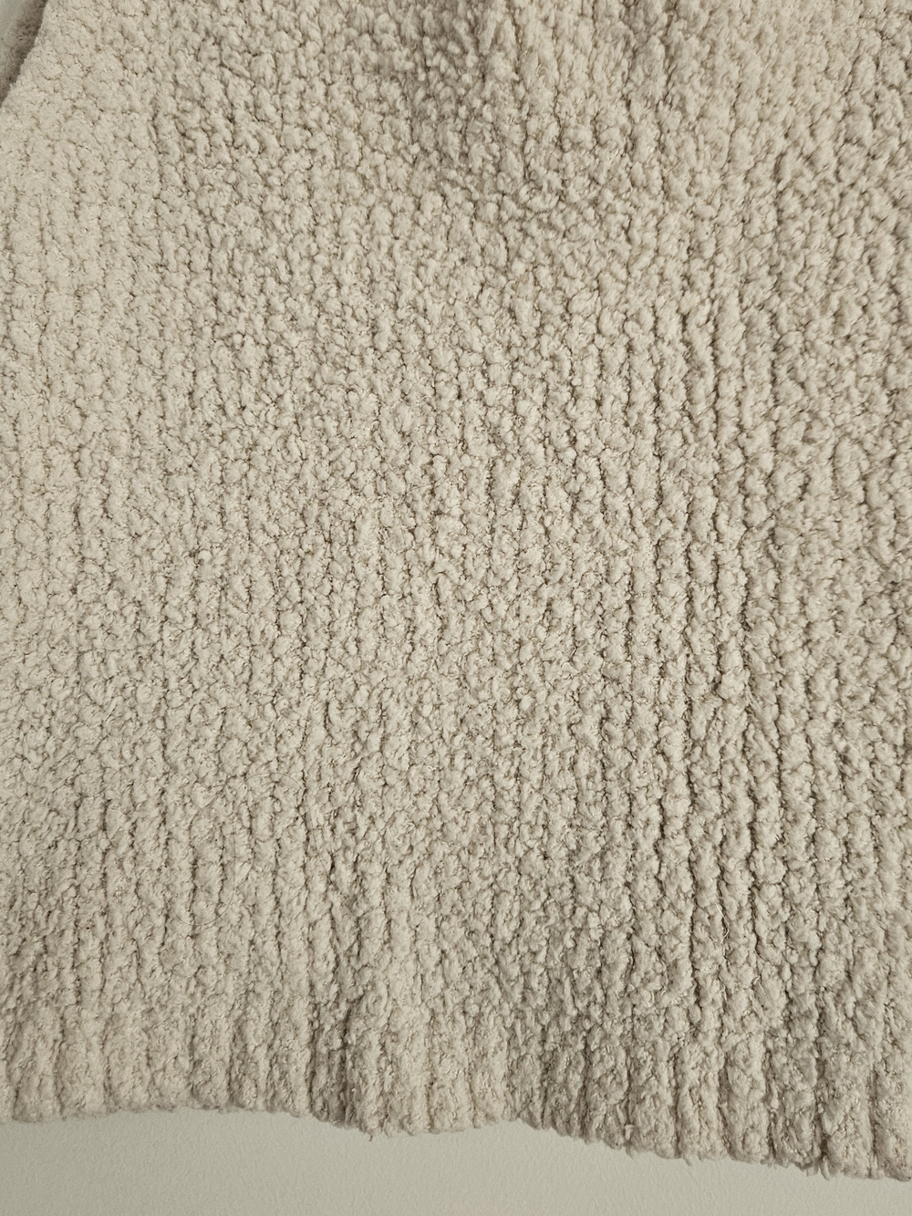 Aerie Cream Textured Scoop Tank-Size Large - Picture 3 of 4